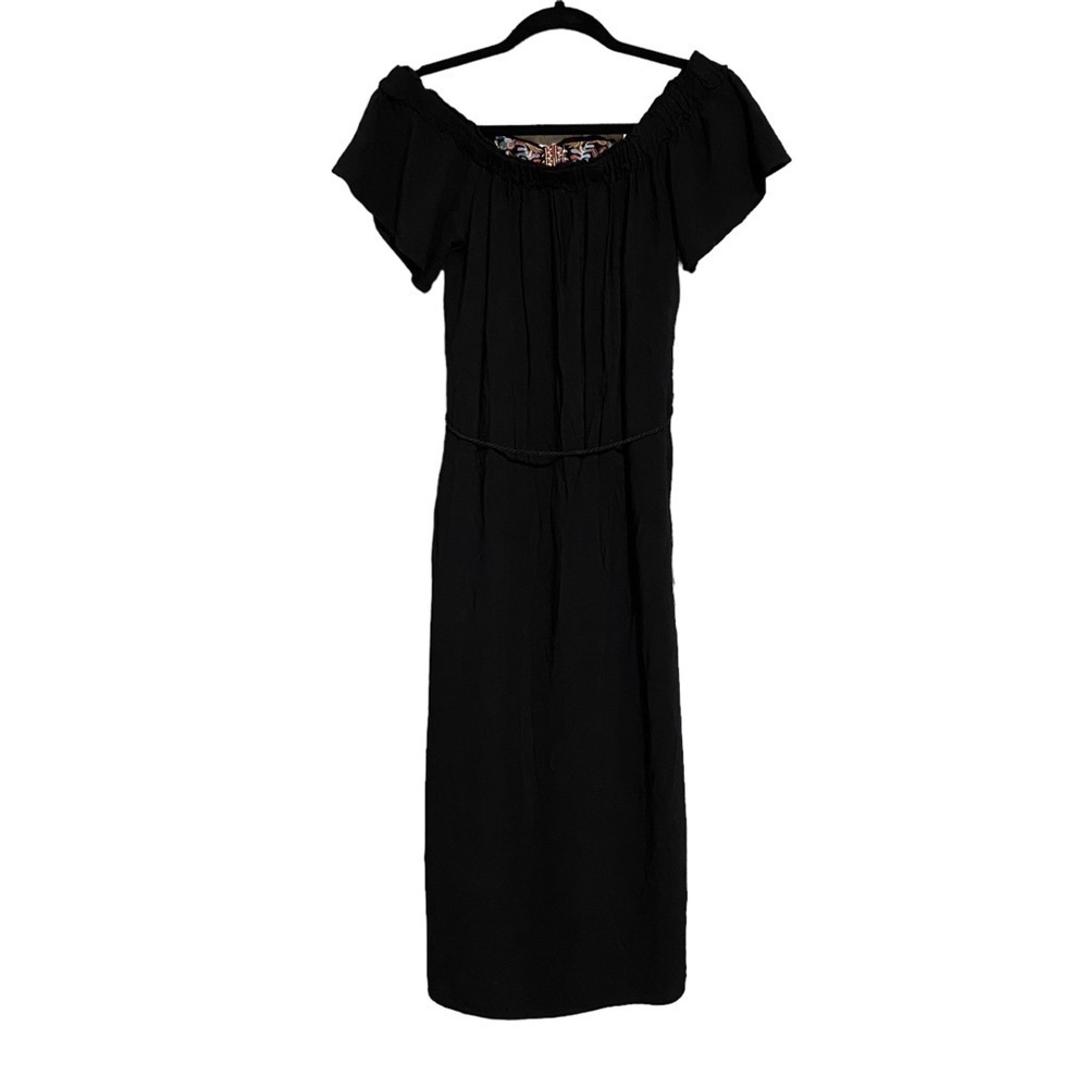 EMBROIDERED off the shoulder midi dress size M - Picture 12 of 14